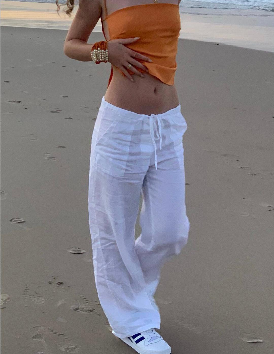 White Linen Trousers — BLINC1000