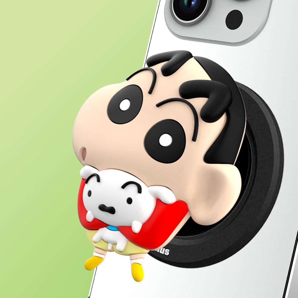 짱구는못말려 맥세이프 자석 그립 톡홀더 핸드폰 거치대 스마트톡 팝톡 플러스 흰둥이 짱구