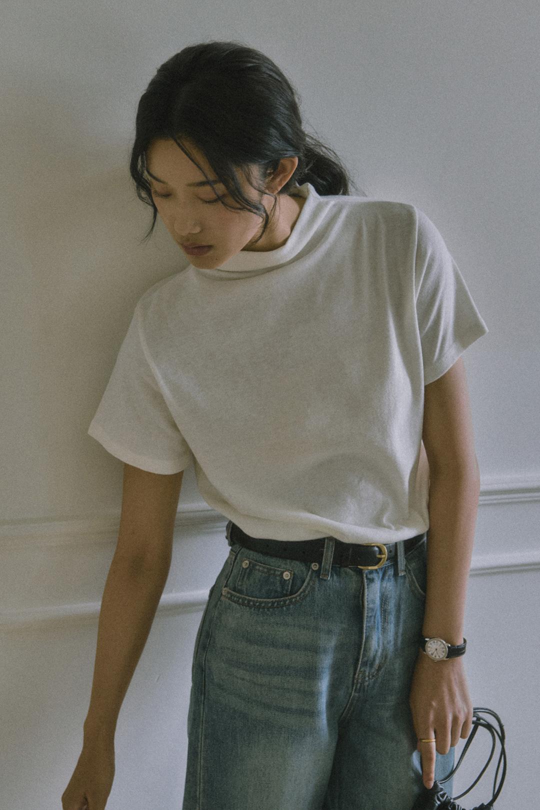 FIRENZE ANGORA TURTLE NECK HALF T_5 COLORS