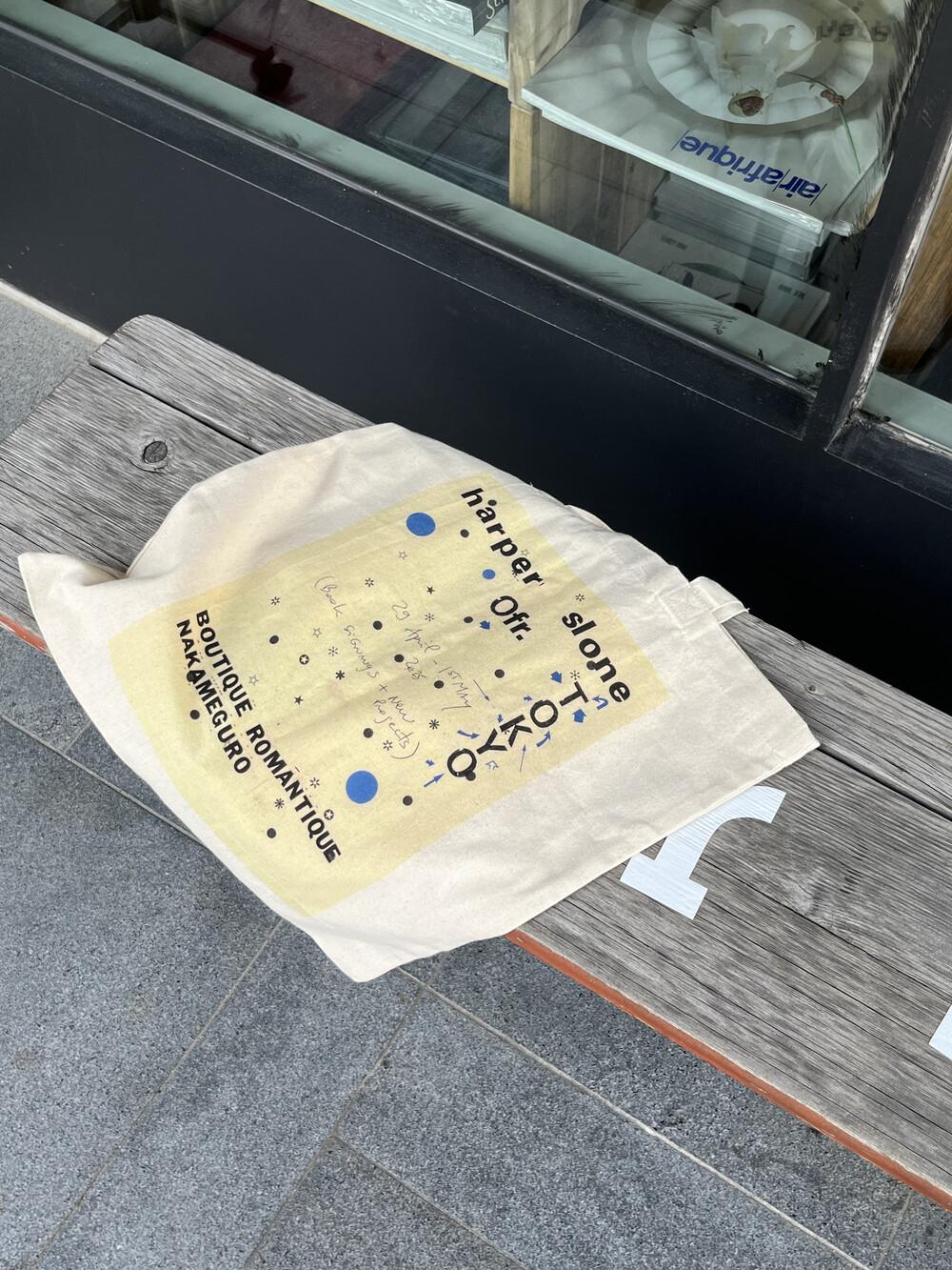 0fr. Eco Bag - Ecru - Blue (Tokyo)