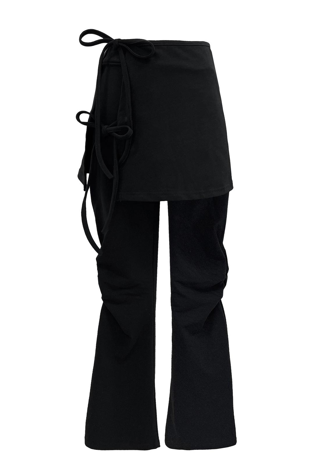 Strap skirt pants set