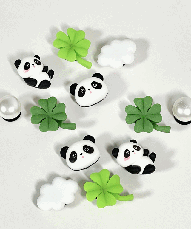 팬더 클로버 지비츠 세트 (6p/12p)