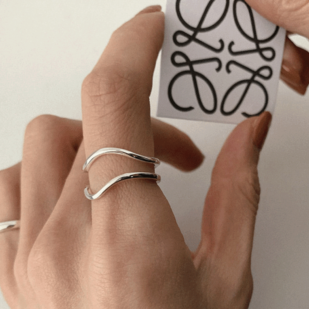 [실버925] 여리 모던 레이어드 실버반지 실반지 반지세트