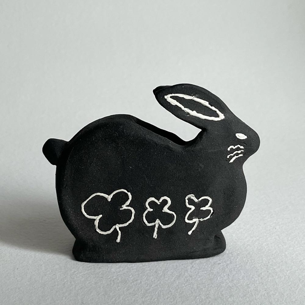 블랙 래빗 세라믹 오브제