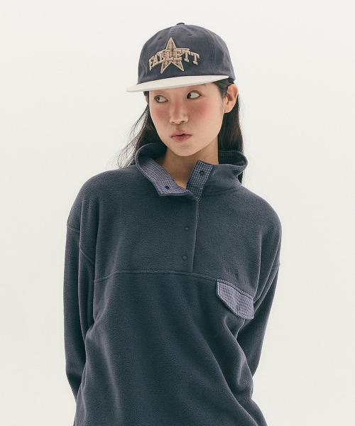 플리스 풀오버 네이비