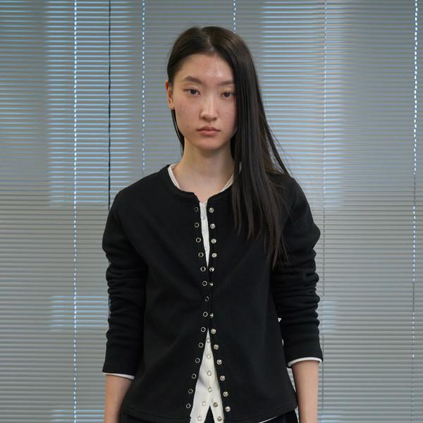 Button Cardigan (Black)