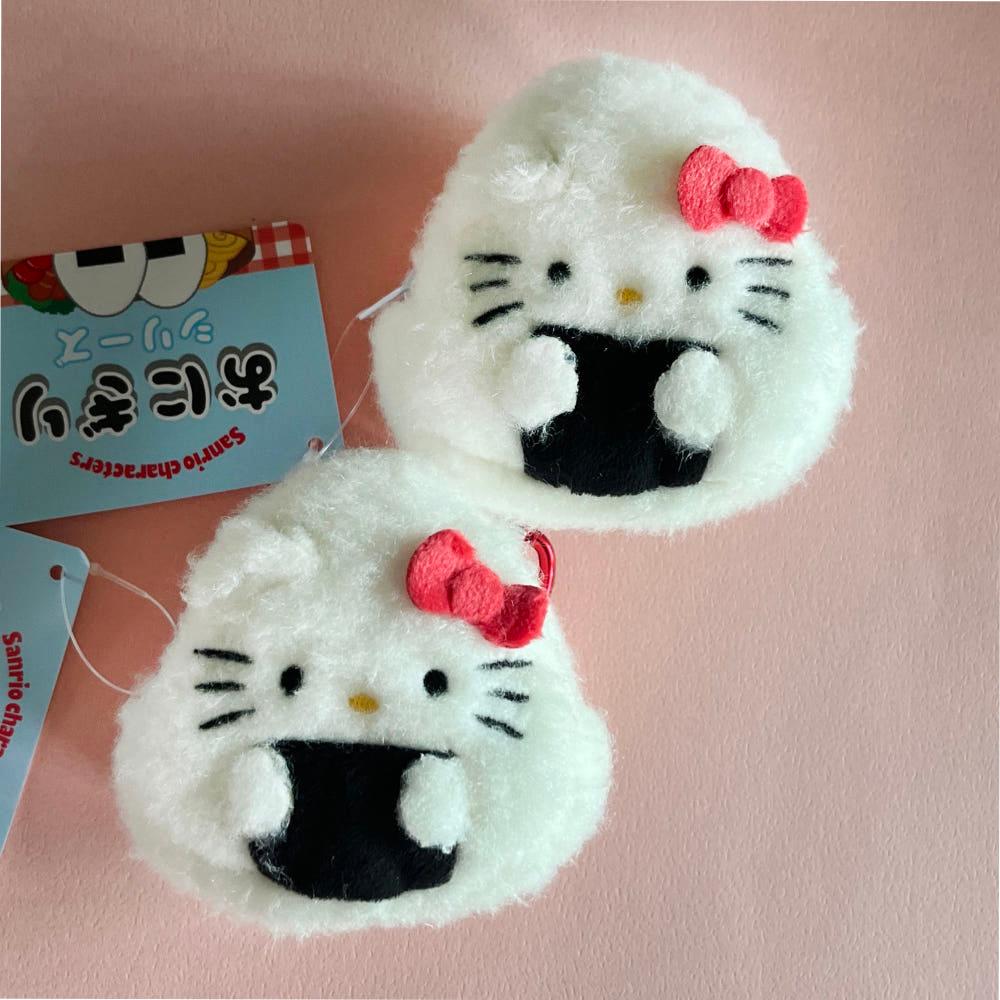 산리오 오니기리 카라비나  동전 지갑 주먹밥 시리즈 헬로 키티