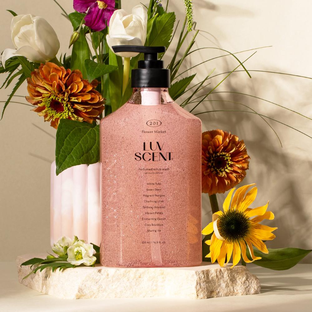 럽센트 스크럽 바디워시 500ml 1개 플라워마켓 화이트튤립향