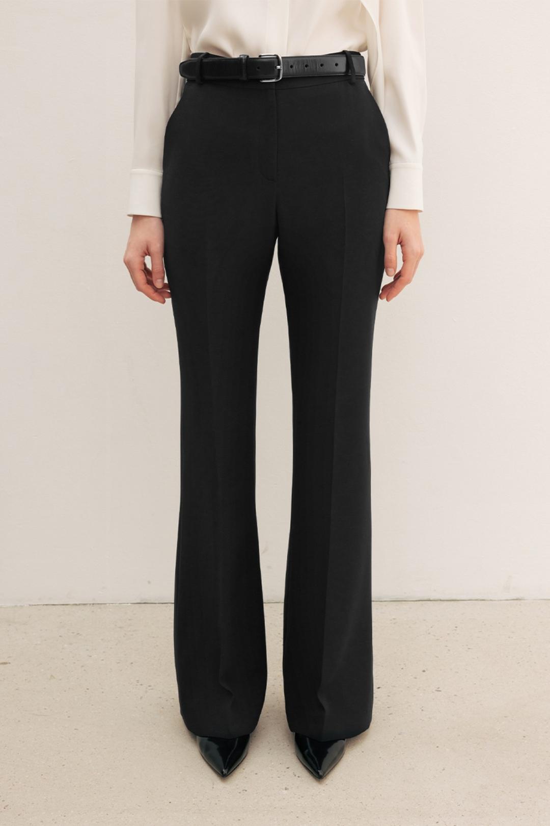 VASHTI Bootcut trousers (Modern black)