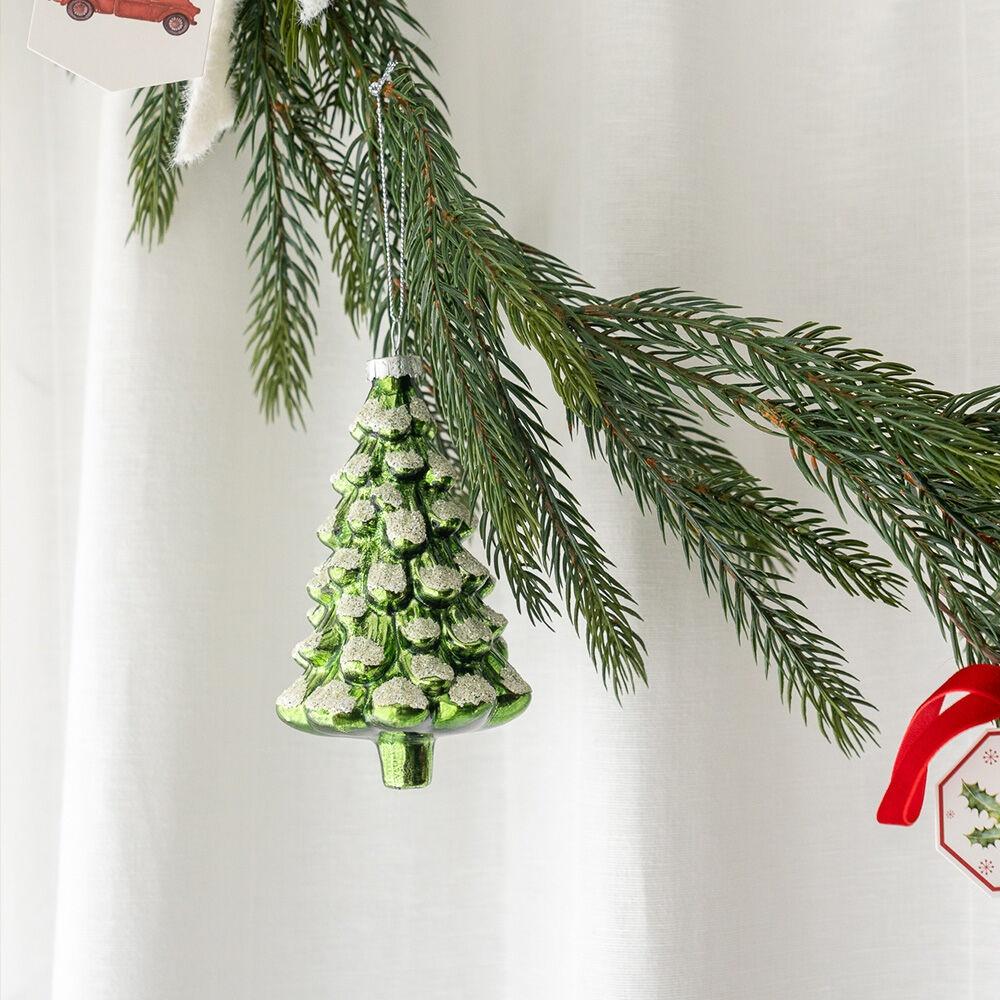 크리스마스 그린트리 글라스 오너먼트 단품 고급 트리장식 행잉
