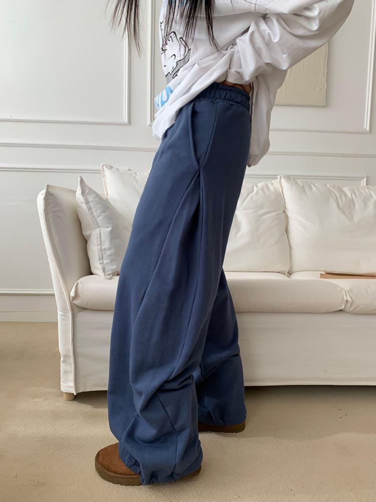 (6 color) 사이드 핀턱 스트링 스웻팬츠 Side Pintuck String Sweatpants