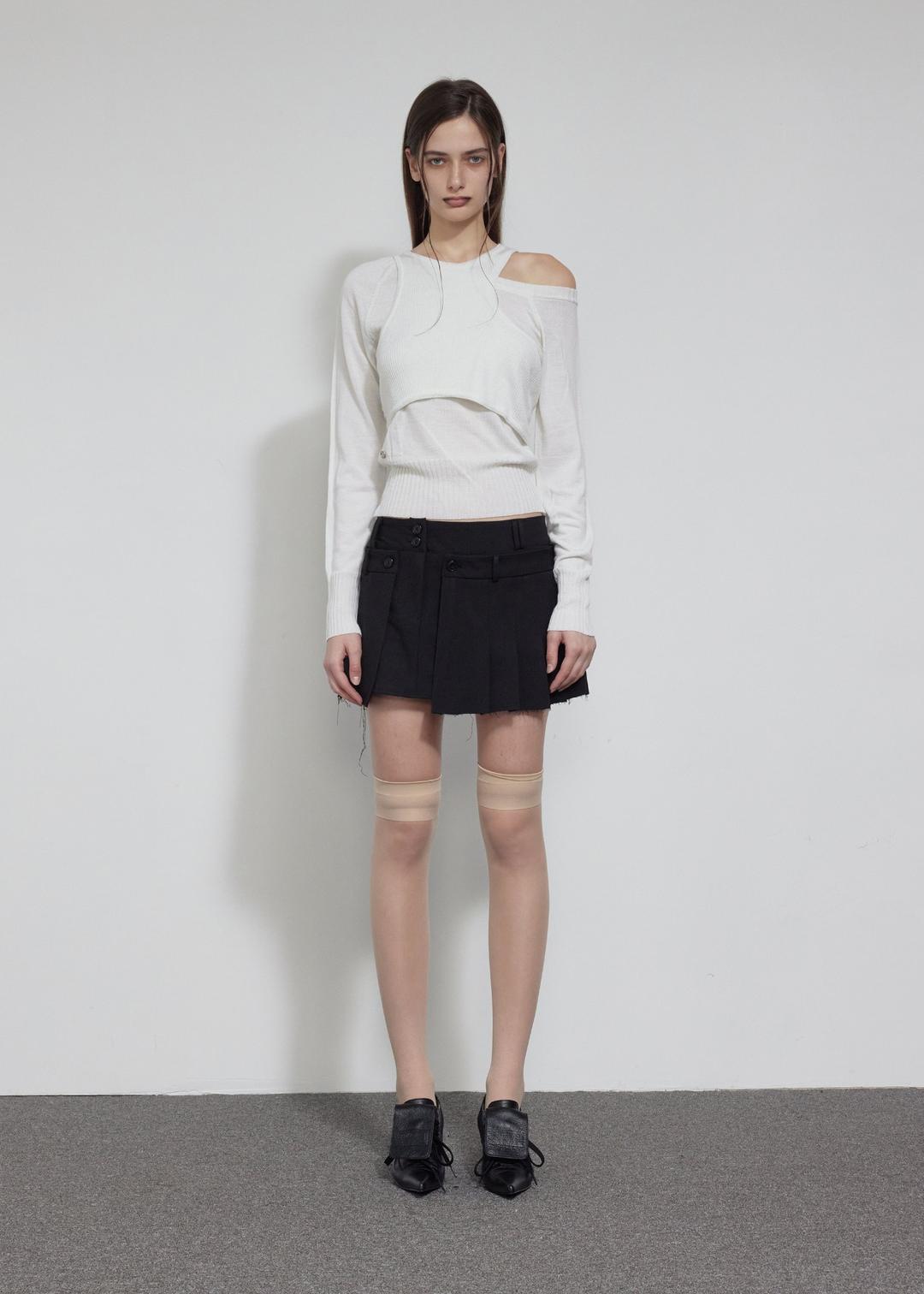 TANK LAYERED KNIT, IVORY