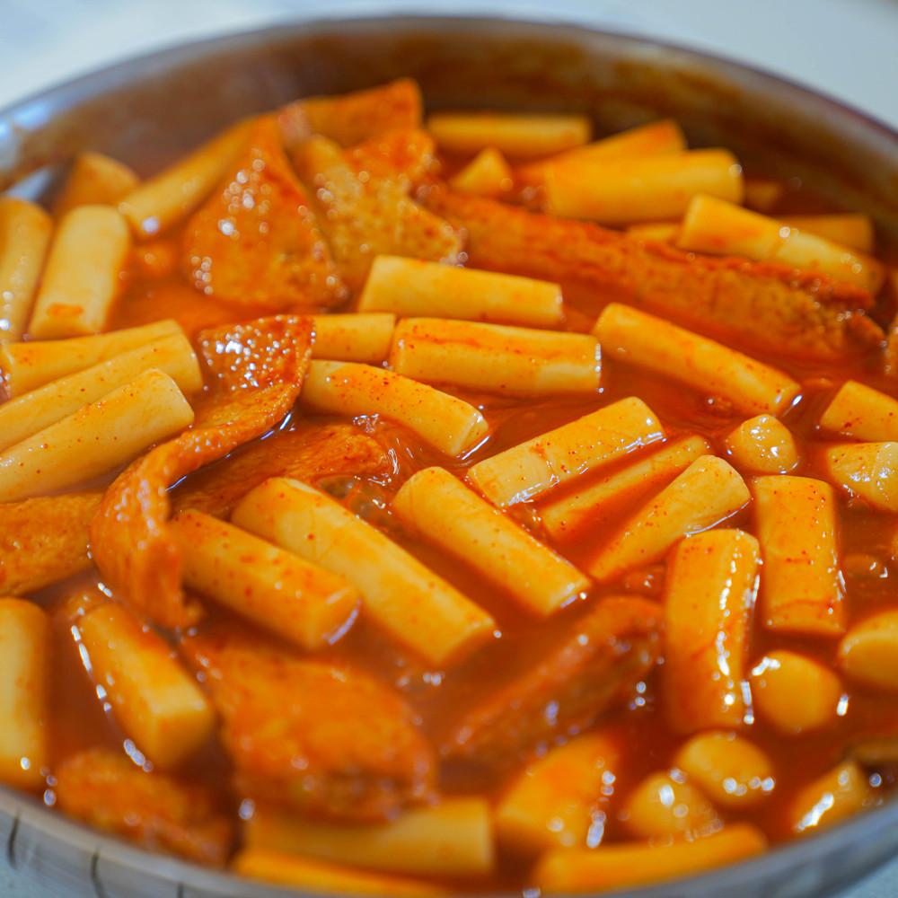 사과떡볶이-밀떡볶이 밀키트 기본팩 달콤 [원산지:상세설명에 표시]