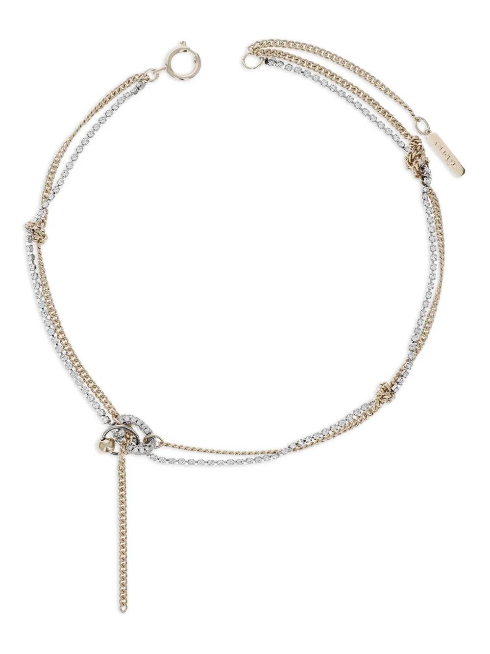 Justine Clenquet 앰버 더블 체인 네크리스 | 골드 톤 | FARFETCH KR