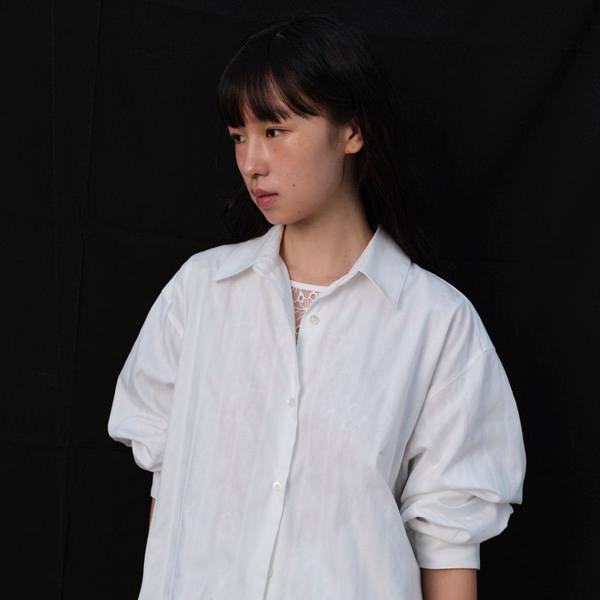 Oversized Cotton Shirt (White)
