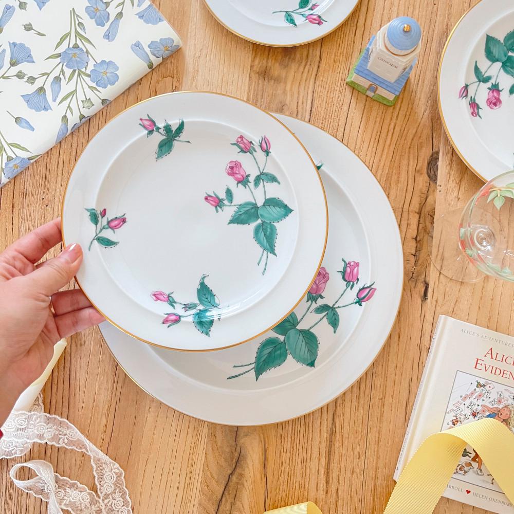 리얼 빈티지 래디언스 이스터링 바이에른 로즈 s,m,l 브레드 샐럿 디너 플레이트 접시 / 빈티지그릇