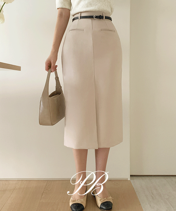 [기획특가] 소퍼 벨티드 h 실루엣 스커트 - 4color