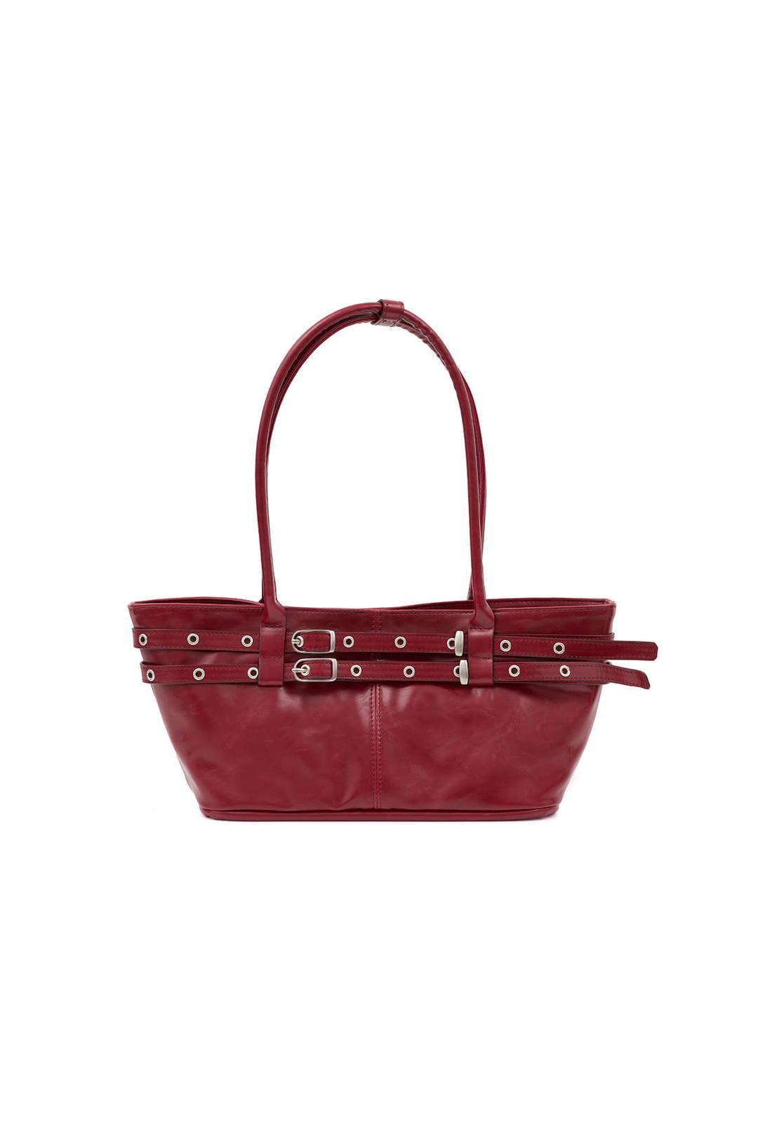 [REFURB] 미니 벨티드 보트 백 mini belted boat bag (chilli red)