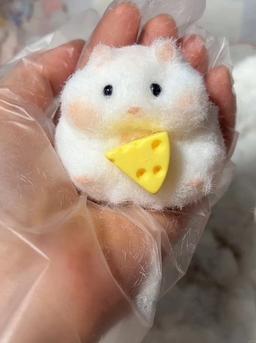 Squishy Hamster Stress Relief Decompression Toy w/ Flocking