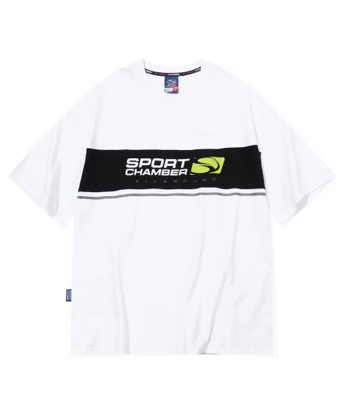 SC 블록 플래시 티셔츠(화이트)