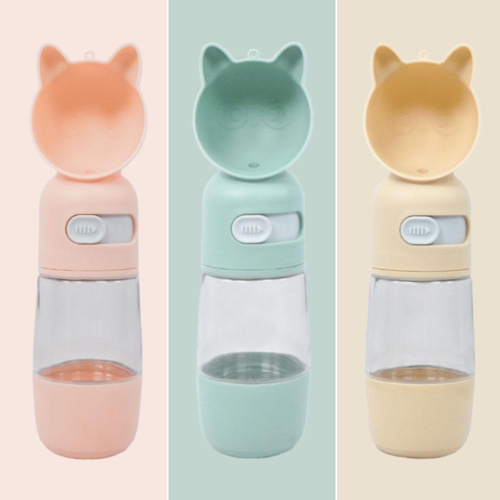 펫베오 강아지산책물통 휴대용 강아지물통 물병 올인원