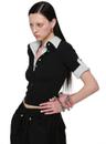 Two Piece Shirt Layered Slim T-Shirt (2color)