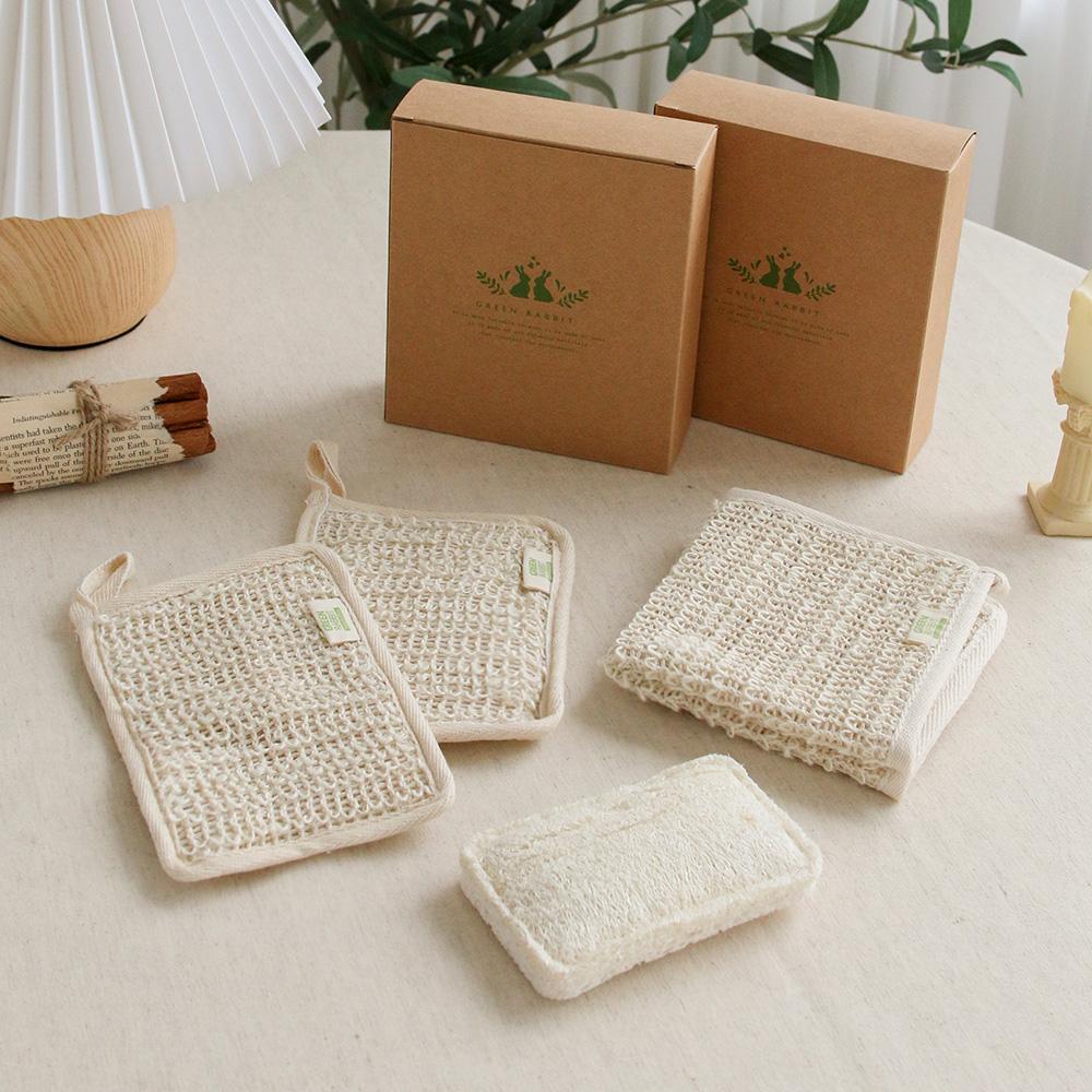 삼베 수세미세트