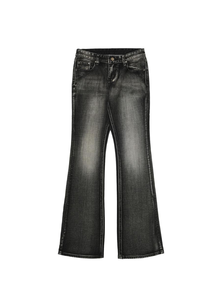 WASHED DENIM PANTS (GRAY)