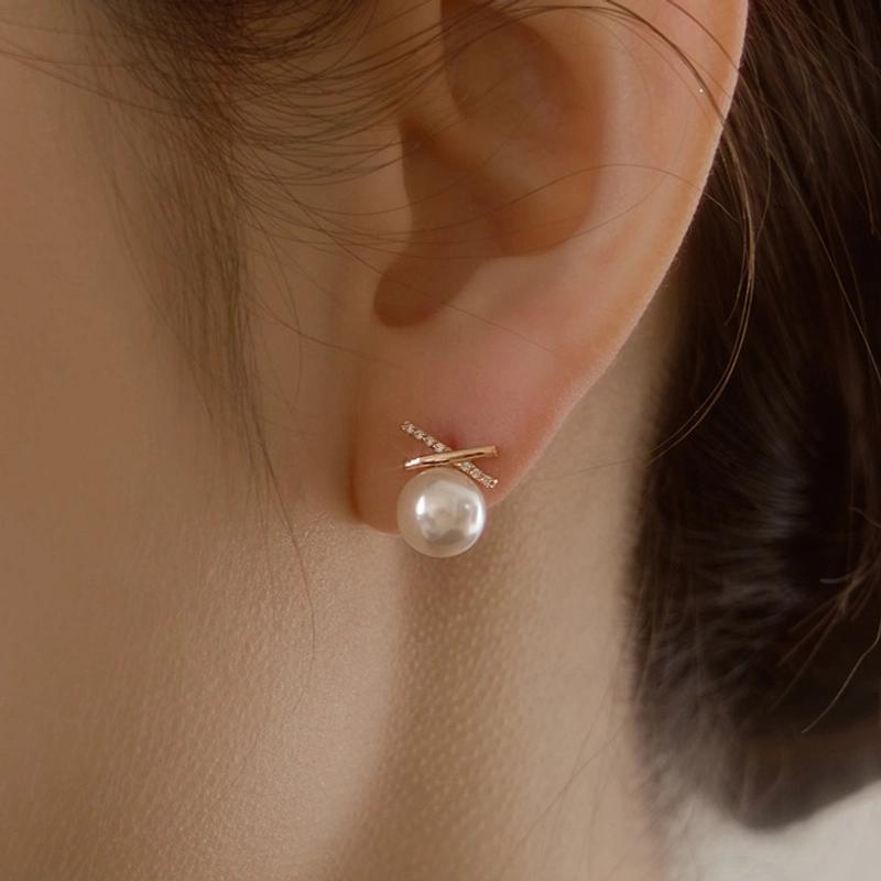 wingbling - [김희애착용] 14k post 볼리아 진주 귀걸이