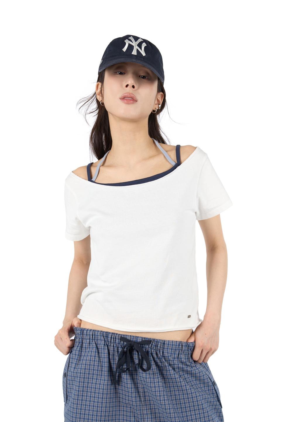 릿킴 [reets] ROUGH WIDE NECK TEE*IVORY,YELLOW 제외 당일 출고*