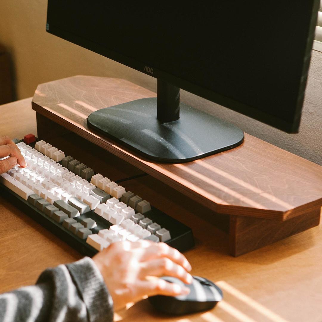 TC 우드 모니터 받침대