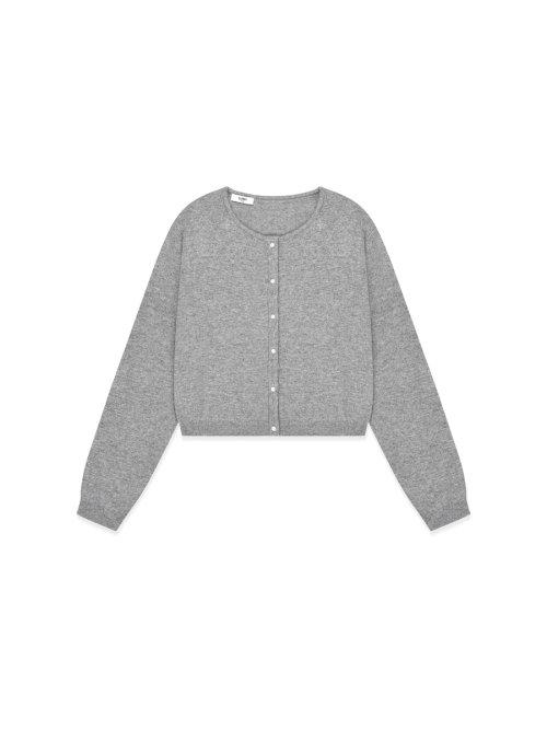 G CLASSIC LOOSE FIT CARDIGAN (GRAY)