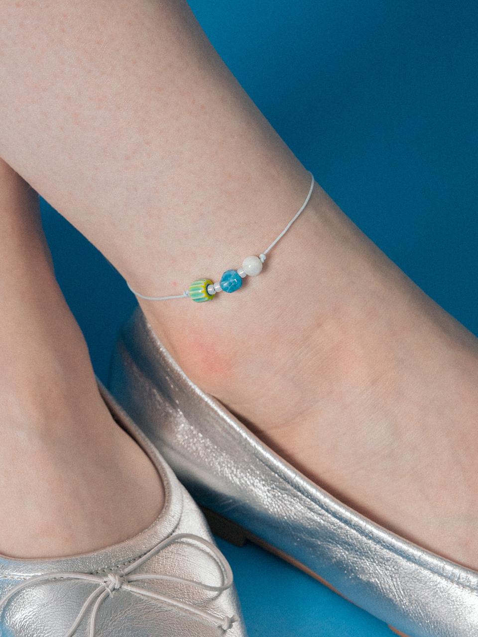 Summer marine knot anklet