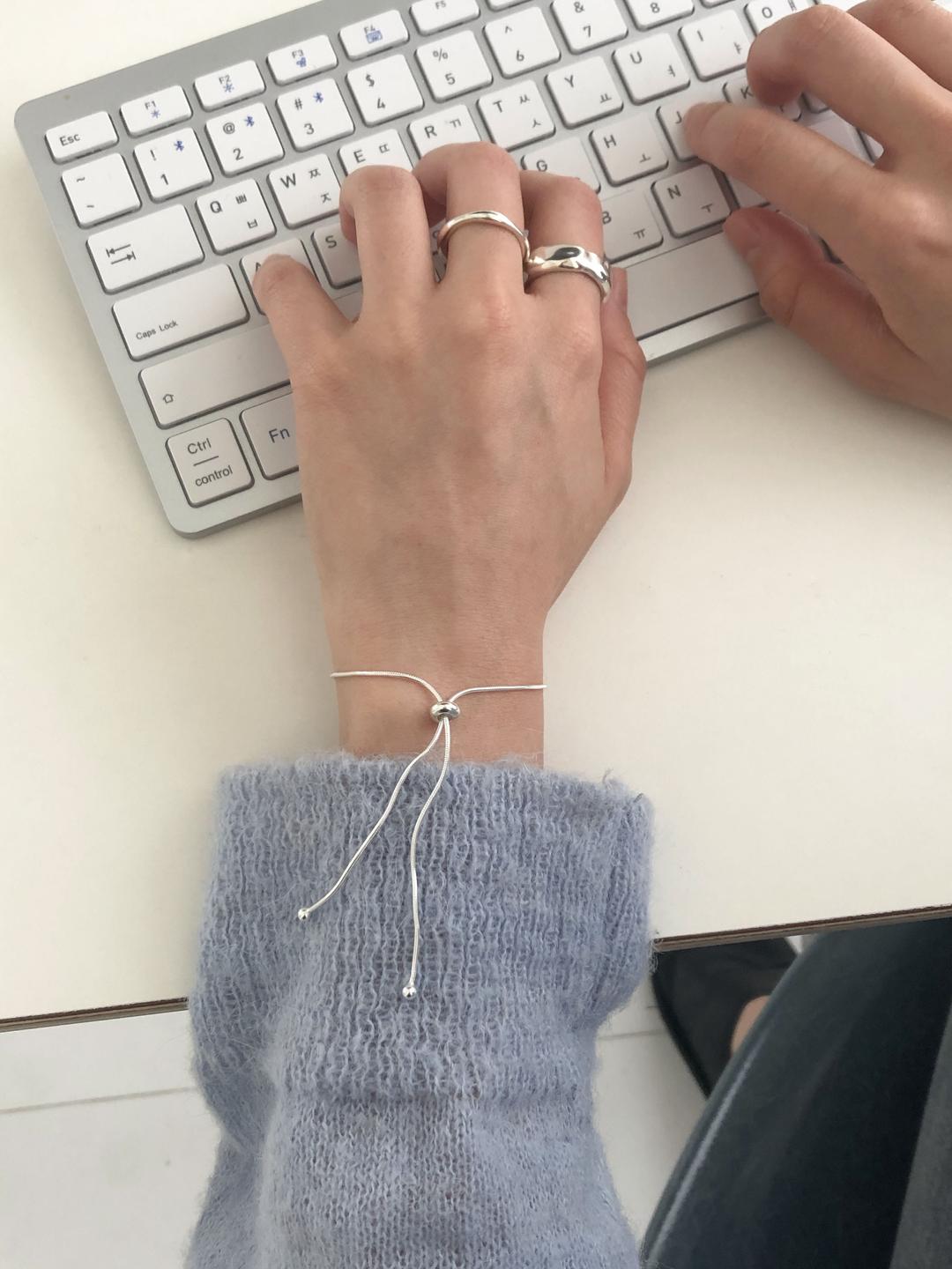 [925 silver] 후디 은 팔찌