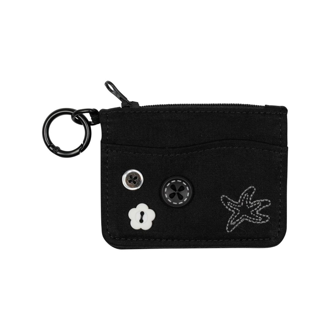 TCM button card wallet (black)