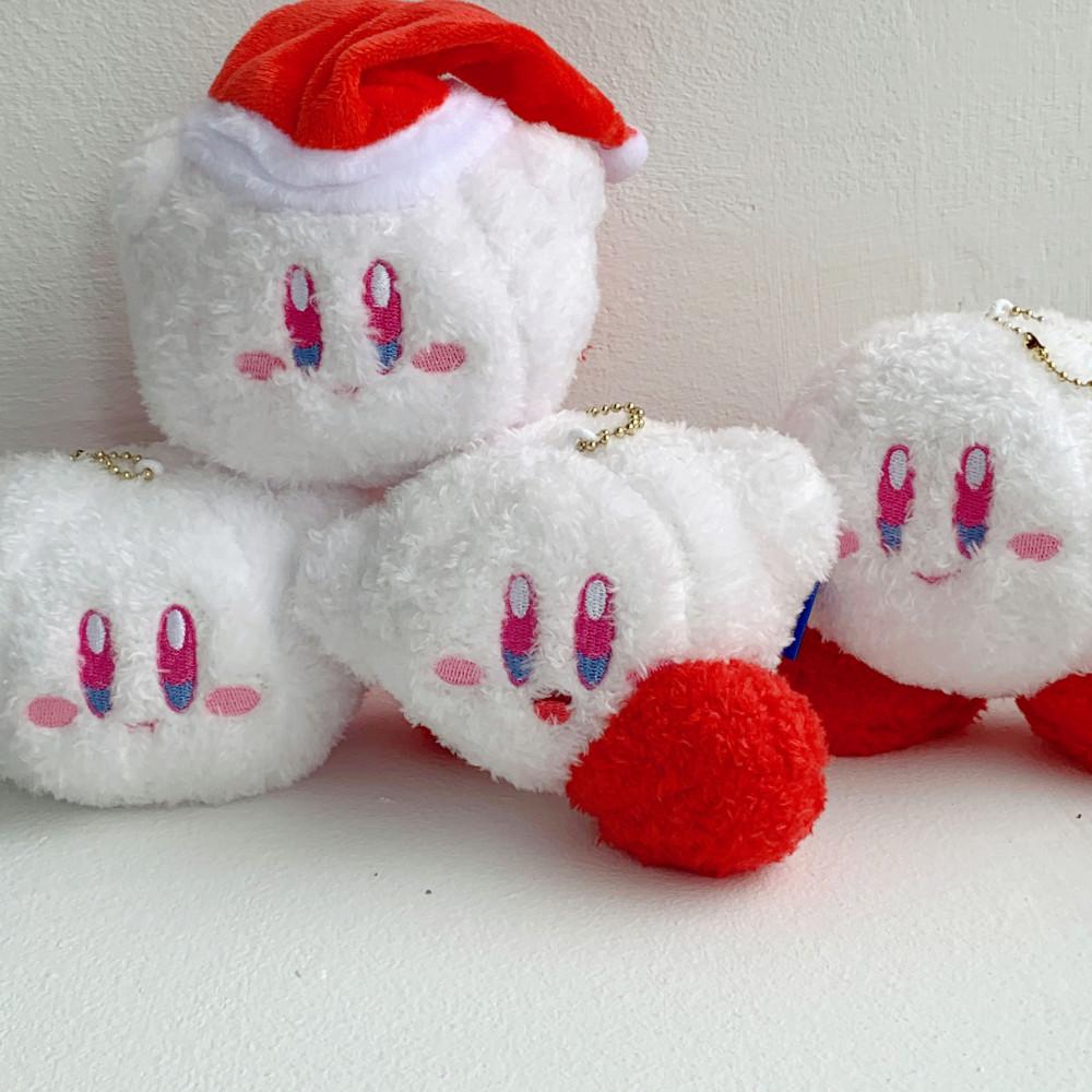 별의 커비 봉제인형 키링 가방고리인형 인형키링 [화이트버전]