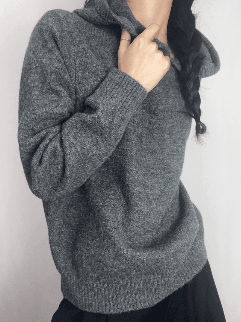 amy hoodie knit (2colors)