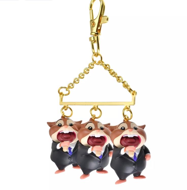 일본 디즈니 스토어 주토피아2 레밍 비지니스맨 키체인