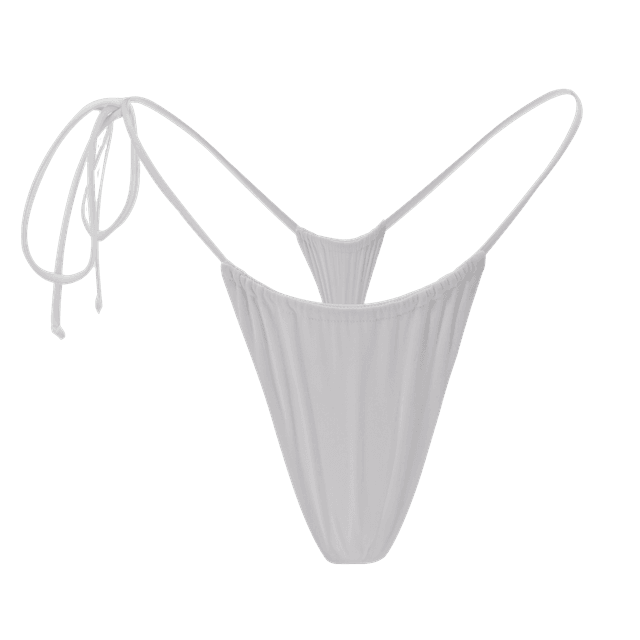 Swim Single Tie Thong Ivory