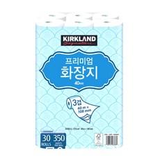 커클랜드 프리미엄 화장지 3겹 롤화장지 30롤