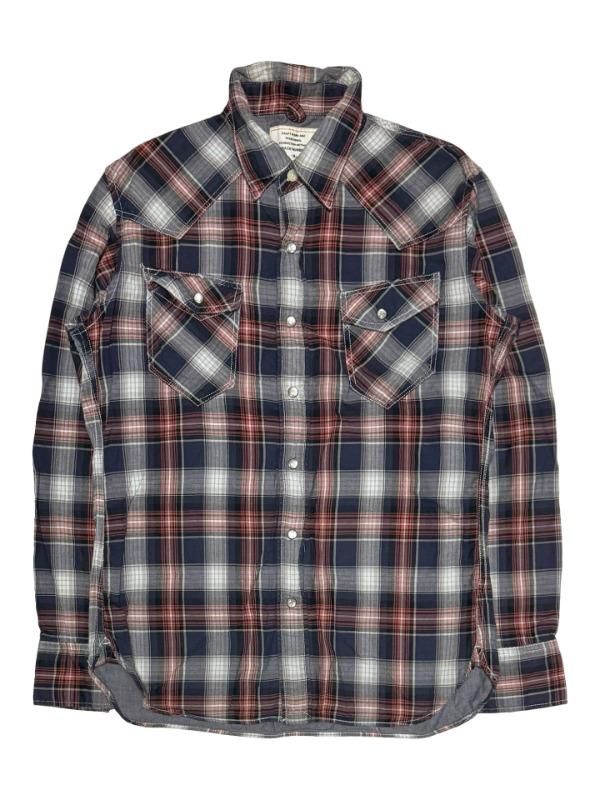 Snap button check shirts