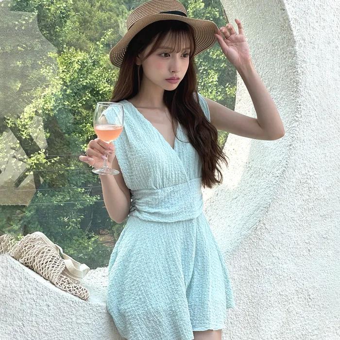 셔링 랩 플레어 모노키니 스카이블루 MDSW004SKYBLUE