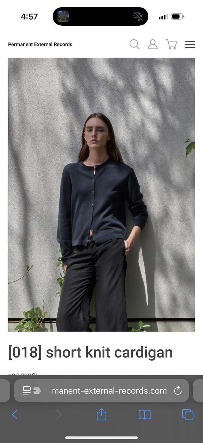 [3] Mudule short knit cardigan grey | 후루츠패밀리