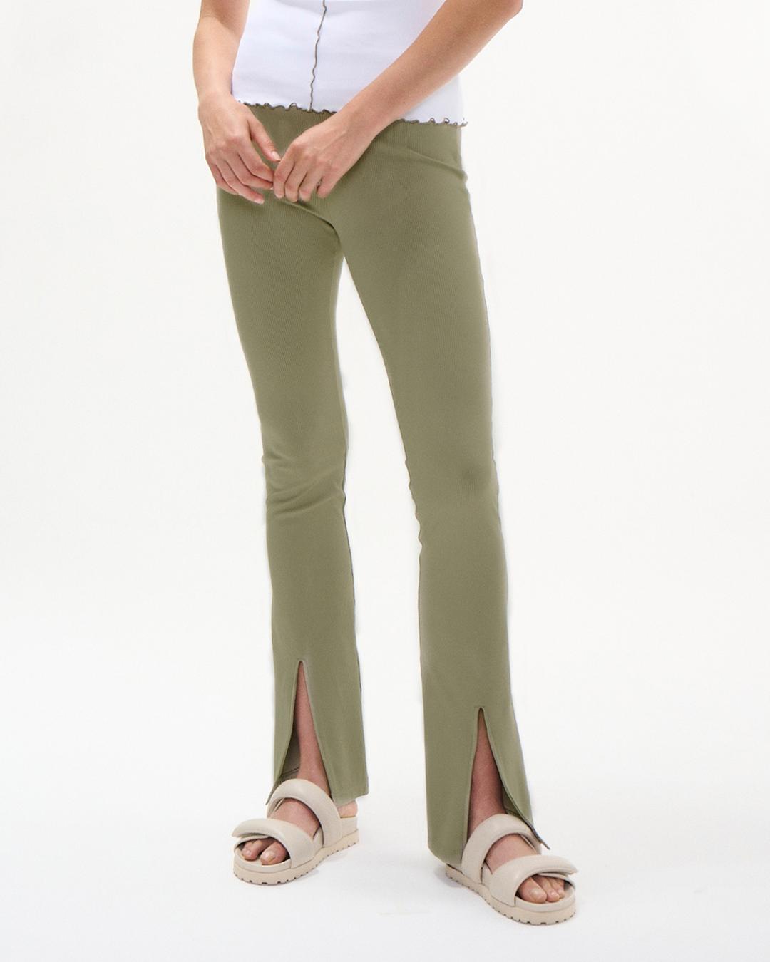 [진서연 착용] DAMIEN RIBBED PANTS SAGE