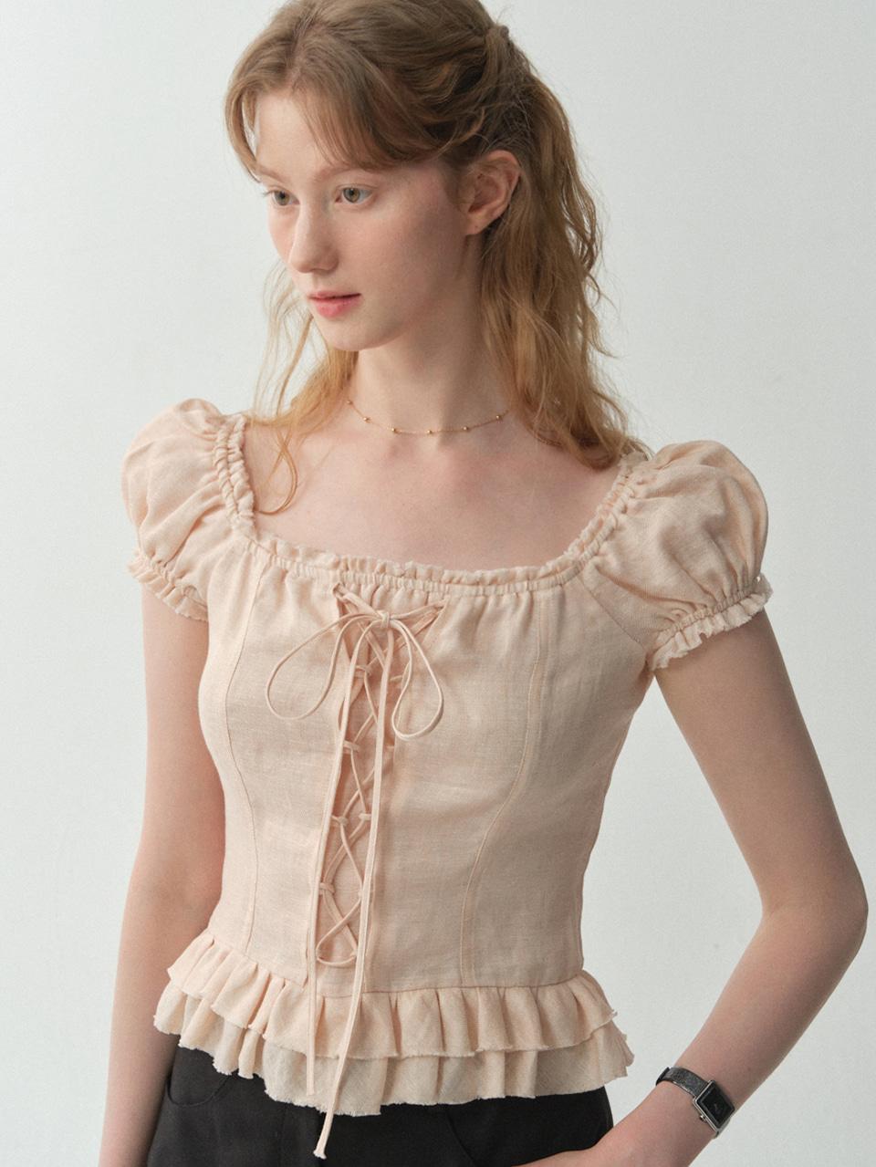 Vintage Corset Blouse(3color)
