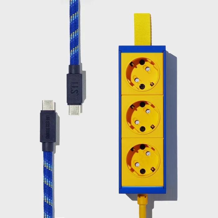 WAVY BLUE 3-SOCKET+CABLE PACKAGE