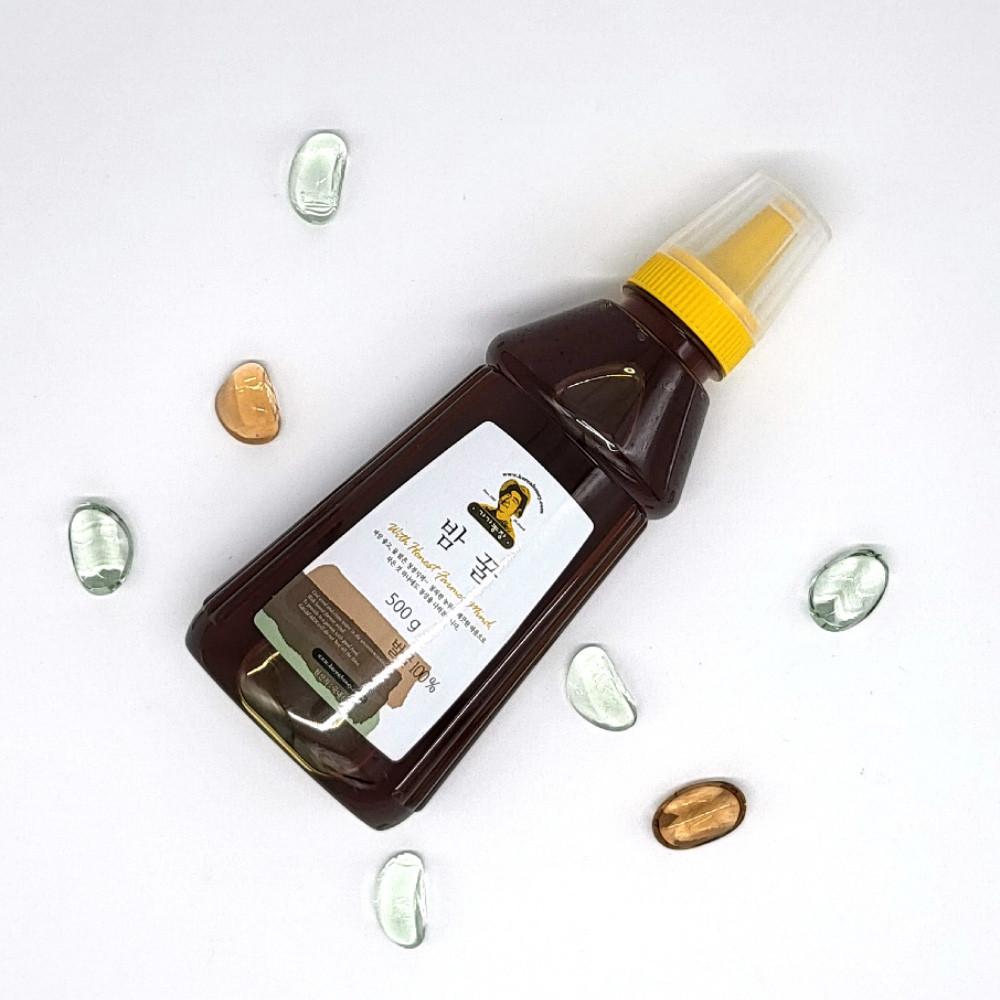 [밤꿀 튜브 500g] 국내산 꿀 천연 자연 명절 선물 답례품 가가농장 [원산지:국산(전라북도 완주군)]