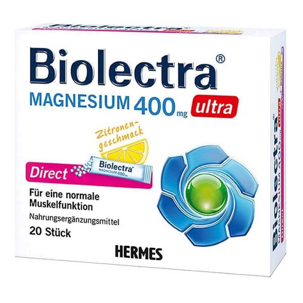 바이오렉트라 마그네슘 울트라 다이렉트 400mg 레몬 20정 [원산지:독일산(상세페이지 참조)]
