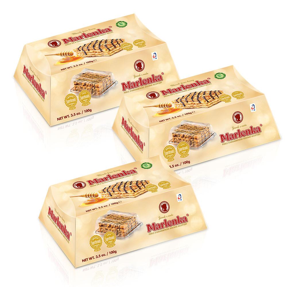 말렌카  꿀케이크 호두 100g 3개 허니케익