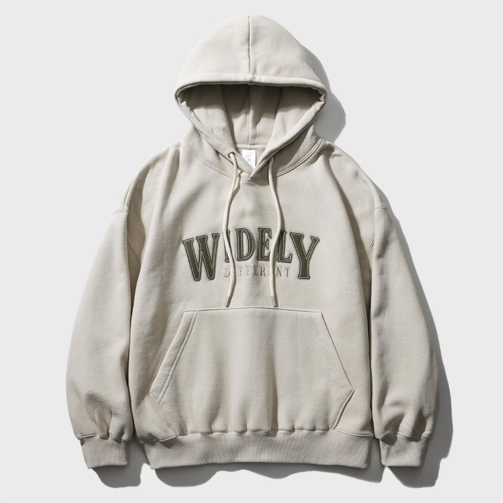 [10/6 예약배송]와이들리 오버핏 기모 후드 4종 라이트베이지 OYHD2467